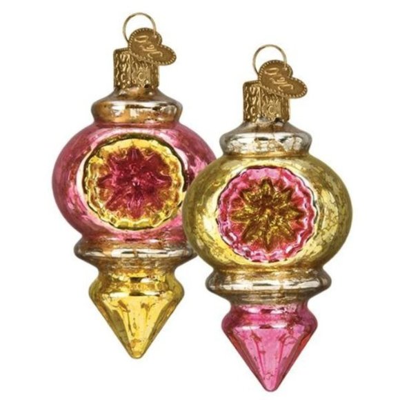 Bright Candlelight Reflections Set of 2 Old World Christmas Ornament - Picture 1 of 3